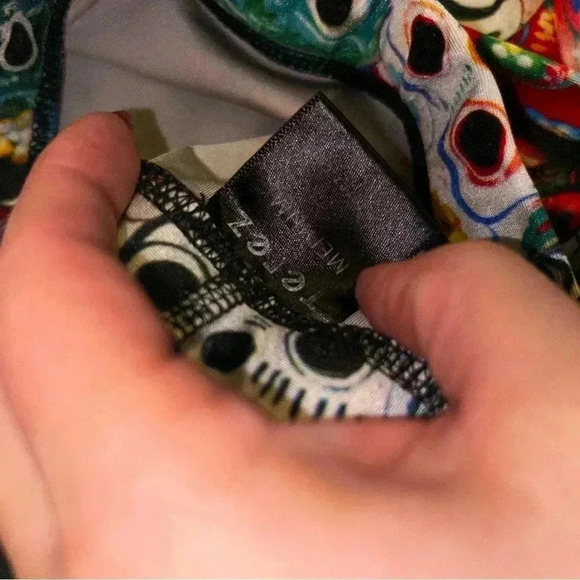 Terez Rainbow Sugar Skull Print Capri Leggings Mediumm - Picture 4 of 5